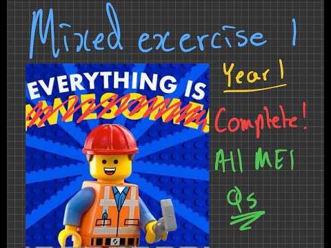 Pure Year 1 Mixed Exercise 11 All Questions — full working, Edexcel