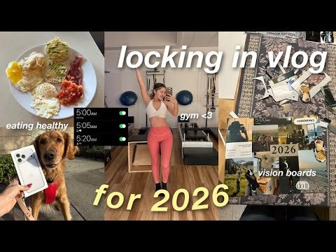 entering my WINTER ARC and getting my life together | vision boards, eating clean, getting active ✨