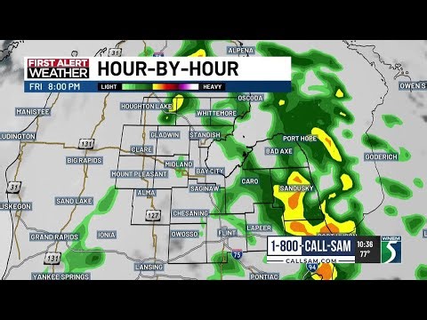 First Alert Weather Update: Scattered Rain & A Few Storms Today