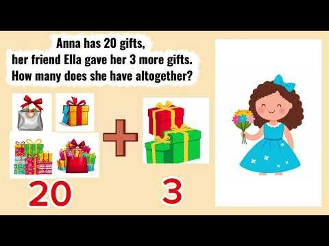 WORD PROBLEM ON ADDITION FOR GRADE 1 / MATH MADE EASY FOR KIDS ON SIMPLE ADDITION @youtube