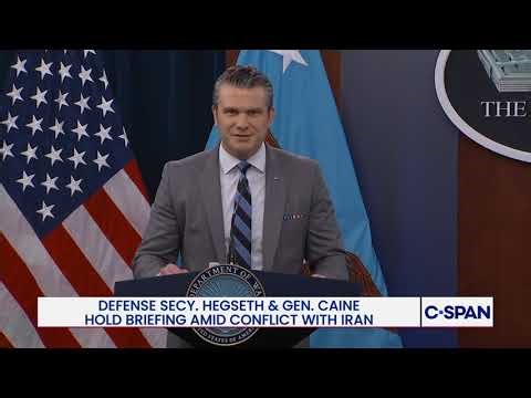 Secretary Hegseth Update on War with Iran