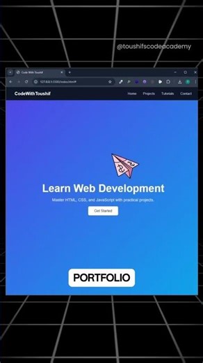 How to Use a Custom Cursor on Your Portfolio Website #htmlcss #coding #webdevelopment