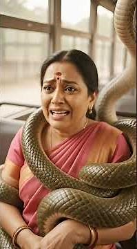 "Fluffy Golden Dog Saves Woman from Giant Python 😱🐶✨ | Divine Miracle"#ytshorts