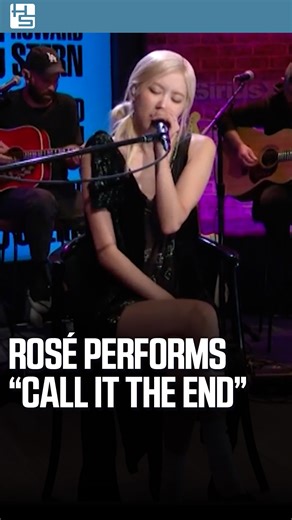Watch ROSÉ perform “call it the end” live from the #SternShow studio. Stream her full special now on SiriusXM! | The Howard Stern Show