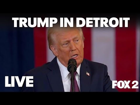 LIVE I President Donald Trump speaks in Detroit to economic club