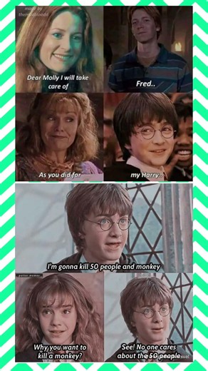 Harry Potter’s Darkest Promise 😂💀 | Fred, Molly & Harry Potter Meme #Shorts #harrypotter #harrpotter