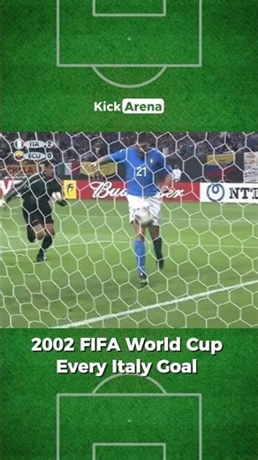 2002 FIFA World Cup Every Italy Goal #worldcup2002 #italy #koreajapan2002