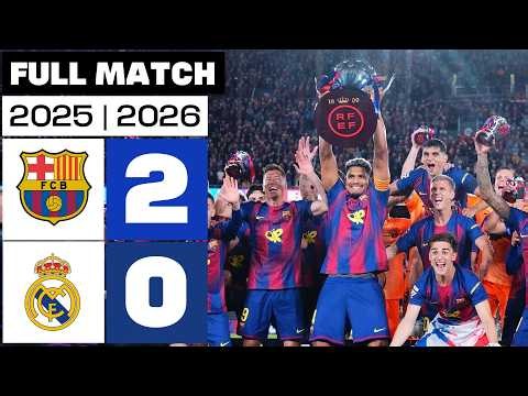 FC Barcelona 2 - 0 Real Madrid 2025/26 PARTIDO COMPLETO