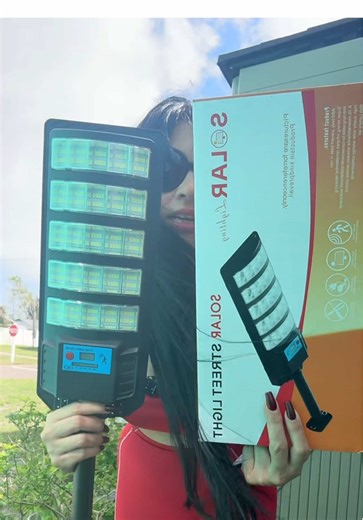 2 Pack Solar Street Light with Motion Sensor & Remote Control, Wide Angle Floodlight for Yard, Garden，Efficient Solar Charging, Security Lighting | Rectangular Outdoor Light | Solarpowered Light, Solar Outdoor Lights#solar