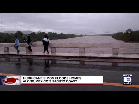Hurricane Simon weakens, but still brings heavy flooding to Mexico’s Pacific coast