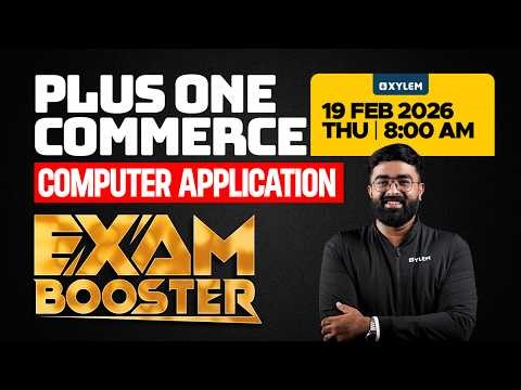 Plus One Commerce Model Exam - Computer Application | Booster | Xylem Plus One Commerce