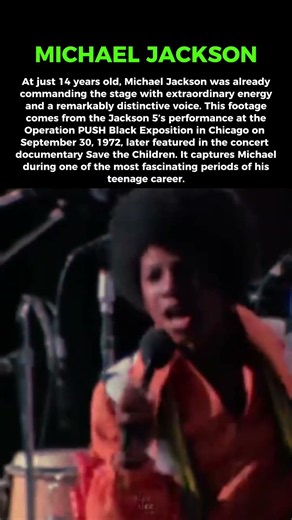 Michael Jackson sings in Chicago in 1972 #michaeljackson #michael
