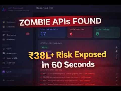 Sentinel API Shield | AI-Powered Zombie API Detection for Banks | iDEA 2.0 Hackathon | PS9