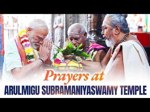 LIVE: PM perform darshan & pooja at Arulmigu Subramaniyaswamy Temple, Tirupparankundram in Madurai