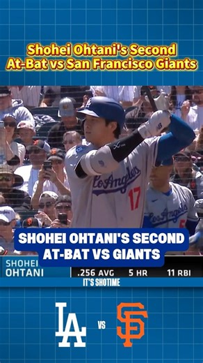 Shohei Ohtani's Second At-Bat VS Giants Game 3