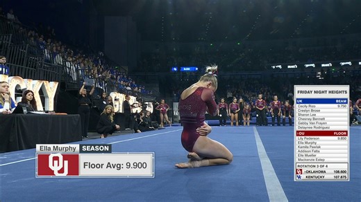 Ella Murphy’s ‘Sinners’ floor routine for Oklahoma Women's Gymnastics 🤩 | espnW
