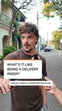 What's it like being a delivery rider?