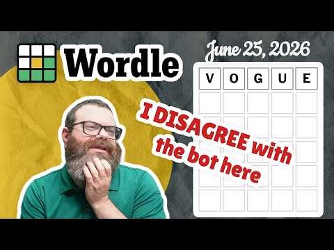 The bot is weird | Wordle #1832 (June 25, 2026)