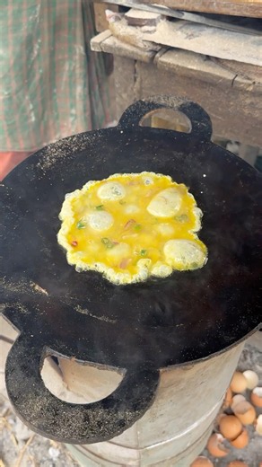 Delicious Egg Ruti Making Recipe 😱🤤 #shorts