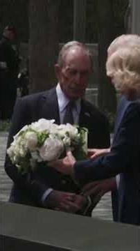 Charles and Camilla pay their respects to the victims of 9/11 while visiting memorial #shorts