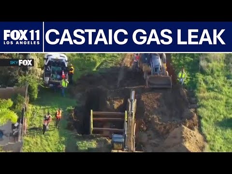 Repairs underway on gas leak site near 5 Freeway in Castaic