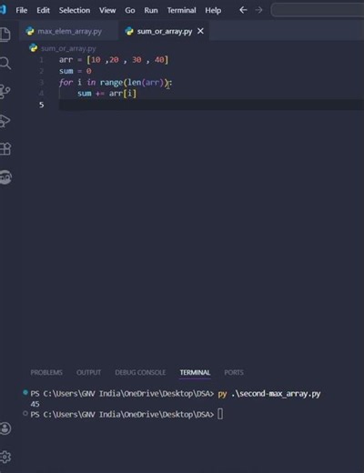 Array Sum in 5 Lines 🔥 Easy Coding Trick for Interviews