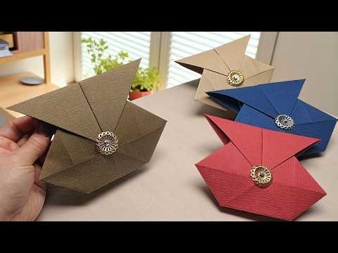Origami Play》Easy & Simple Way to Make a 'Lucky Money Envelope' with Just One Sheet of Paper