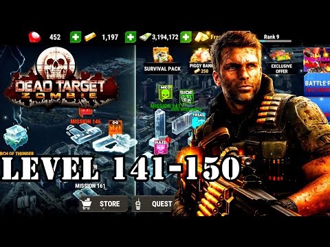 Dead Target 3D Gameplay Walkthrough🧟‍♂️ | Level 141 to 150 Complete💀🔥 Intense Zombie Battle! 🧟‍♂️