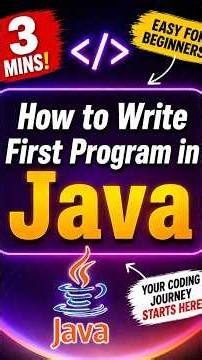 How to run first java program | Beginner Guide to run Java program
