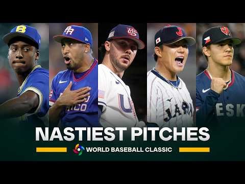 Over 12 minutes of the nastiest pitches thrown during the 2026 World Baseball Classic 😮‍💨