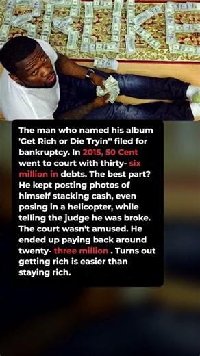 The Rapper Who Filed Bankruptcy With Cash Photos