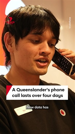 Hold the phone! New data has revealed that a Queensland Vodafone customer spent over 106 hours on a single call in 2026, spanning across four and a half days. #phonecall #queensland #Broadbeach