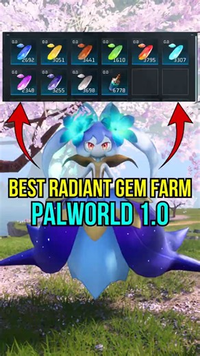 Best Radiant Gem Farming Locations in Palworld 1.0 😳 #palworld #palworldguide #gaming