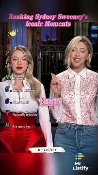 Ranking Sydney Sweeney's Iconic Moments!! #sydneysweeney #ranking