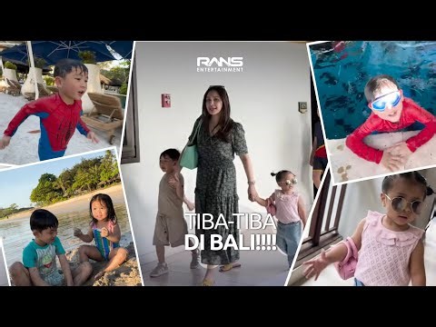 RAFATHAR, AJJA, LILY SAMPE DI BALI LANGSUNG BERENANG!!! LILY KEGIRANGAN MAIN DI PASIR!!!