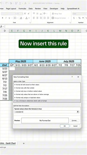 How to create a Gantt Chart in Excel! #excel #gantt #spreadsheet
