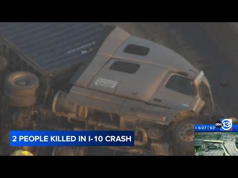 Lanes reopened after deadly 18-wheeler crash on I-10 near Eldridge, Transtar shows