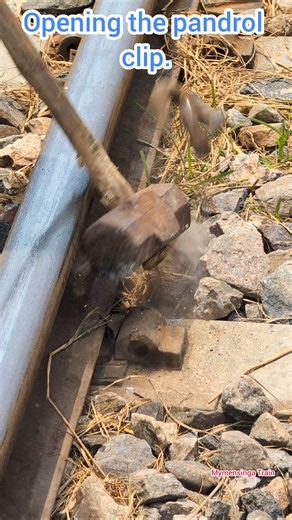 How the pandrol clip was removed from the rail track. #bangladesh_railway #railwayline