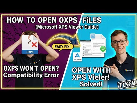 How to Open OXPS Files (Microsoft XPS Viewer)