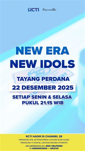 ✨𝙃𝙀𝙍𝙀’𝙎 𝙏𝙃𝙀 𝙉𝙀𝙒 𝙑𝙊𝙄𝘾𝙀✨ 𝗜𝗱𝗼𝗹 𝗟𝗼𝘃𝗲𝗿𝘀! 𝗕𝗲𝗿𝘀𝗶𝗮𝗽 𝘂𝗻𝘁𝘂𝗸 𝗹𝗮𝗵𝗶𝗿 𝗜𝗱𝗼𝗹𝗮 𝗕𝗮𝗿𝘂 𝗜𝗻𝗱𝗼𝗻𝗲𝘀𝗶𝗮😍 𝙄𝙣𝙙𝙤𝙣𝙚𝙨𝙞𝙖𝙣 𝙄𝙙𝙤𝙡 𝙓𝙄𝙑 ⭐️ 𝙏𝙖𝙮𝙖𝙣𝙜 𝙋𝙚𝙧𝙙𝙖𝙣𝙖 𝙎𝙚𝙣𝙞𝙣, 22 𝘿𝙚𝙨𝙚𝙢𝙗𝙚𝙧 2025 𝙋𝙪𝙠𝙪𝙡 21.15 𝙒𝙄𝘽 𝗦𝗲𝘁 𝘆𝗼𝘂𝗿 𝗿𝗲𝗺𝗶𝗻𝗱𝗲𝗿!💙 @maiaestianty @Rossa @BCL Official @Judika Duma Official @Raisa @Soleh Solihun Interview @YB @Sal priadi @Armand Maulana @vincentrompiespalsu —————————————— RCTI hadir di Channel 28!✨ • Pengguna 