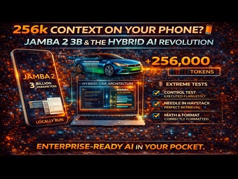 256k Context on Your Phone? 📱 Jamba 2 3B & The Hybrid AI Revolution