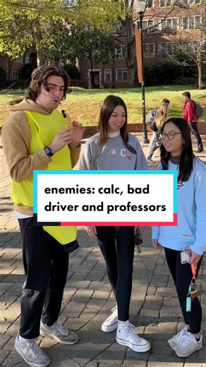 Enemies in College: Calculus, Bad Drivers, and Professors