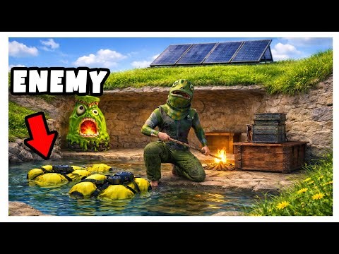 Living Inside MY SECRET River Trap Base