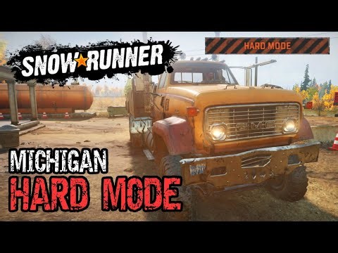 #9 Let's play // Snowrunner -- HARD MODE -- Michigan [NO COMMENTARY]