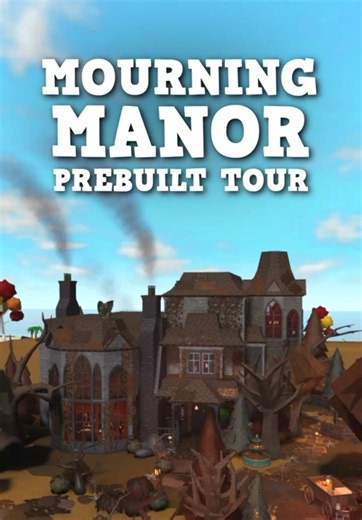 Mourning Manor Bloxburg Prebuilt Tour — Halloween 2024