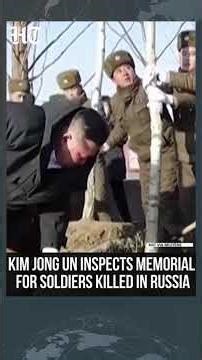 North Korea’s Kim Inspects Memorial For Soldiers Who Died During The Russia Mission | #shorts