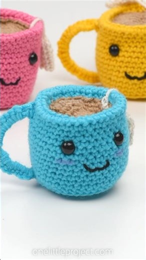 Free Crochet Tea Cup Pattern ☕️ 🧶 😊