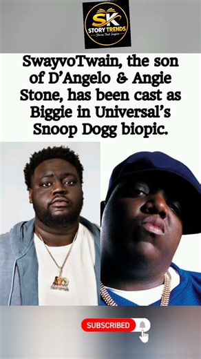 D'Angelo & Angie Stone's Son Cast as Biggie in Snoop Dogg Biopic#trend #Biggie #SnoopDogg #Shorts