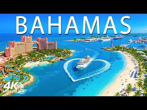 [4K] Bahamas 🇧🇸 Tropical Islands, Palm Beaches & Relaxing Ocean Vibes | Deep House