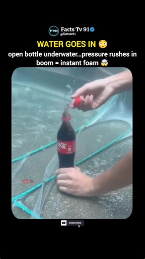 Why This Bottle Explodes Underwater 💥 #shorts